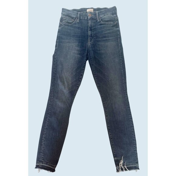 MOTHER High Waisted Looker Crop Raw Hem Jean Size 26 - Picture 1 of 8